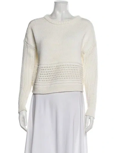 Pre-owned A.l.c Bateau Neckline Sweater In Neutral