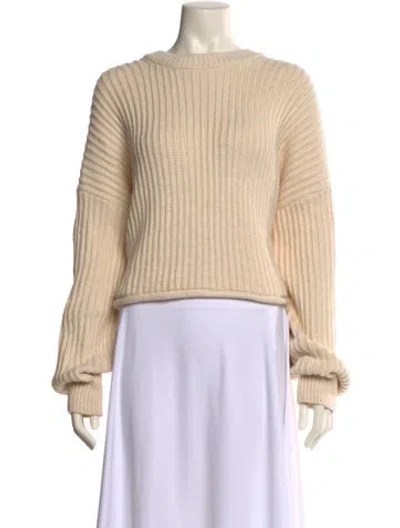 Pre-owned A.l.c Bateau Neckline Sweater In Neutral