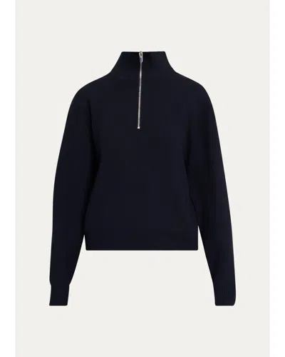 A.l.c Bella Quarter-zip Sweater In Blue