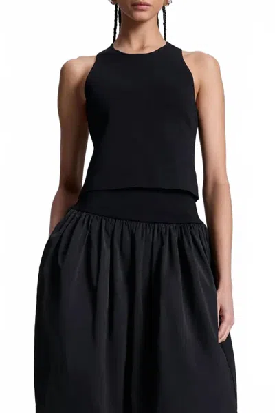 A.l.c Belle Compact Knit Top In Black