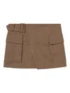 A.l.c A. L.c. Conan Skirt Tan Multi In Brown