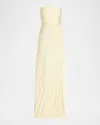 A.l.c Bianca Pleated Strapless Gown