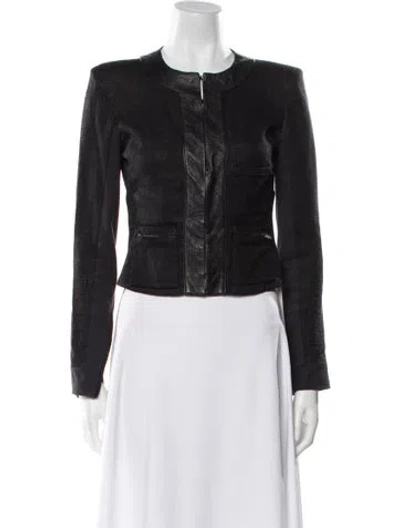 Pre-owned A.l.c Biker Jacket In Black