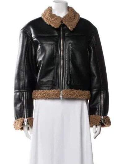Pre-owned A.l.c Biker Jacket In Black