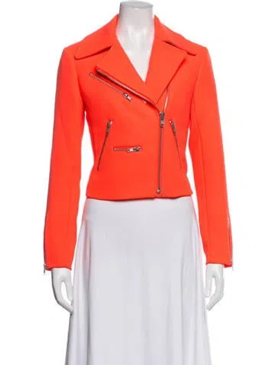 Pre-owned A.l.c Biker Jacket In Orange