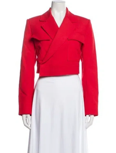 Pre-owned A.l.c Biker Jacket In Red