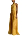 A.l.c Blair Broderie Anglaise Cotton Halterneck Maxi Dress
