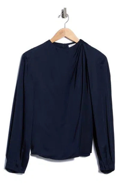 A.l.c . Blaire Long Sleeve Top In Blue