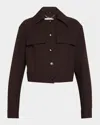 A.l.c Blake Cropped Jacket In Brown