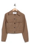 A.l.c . Blake Houndstooth Wool Jacket In Tan Multi