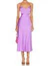 A.l.c Blakely Cutout Midi Dress In Amethyst Orchid In Blue