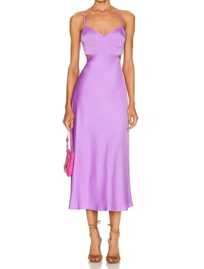 A.l.c Blakely Cutout Midi Dress In Amethyst Orchid In Blue