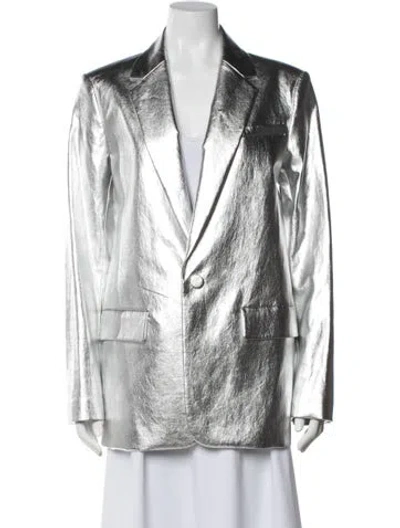 Pre-owned A.l.c Blazer In Silver