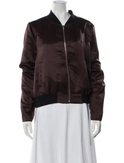 Pre-owned A.l.c Bomber Jacket In Brown