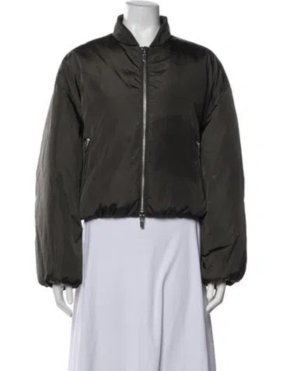 Pre-owned A.l.c Bomber Jacket In Green