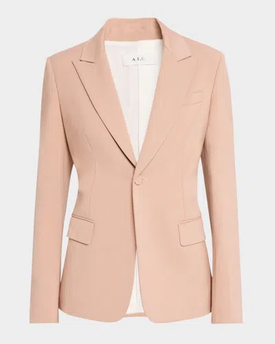 A.l.c Brandon Single-button Peak-lapel Jacket In Blush