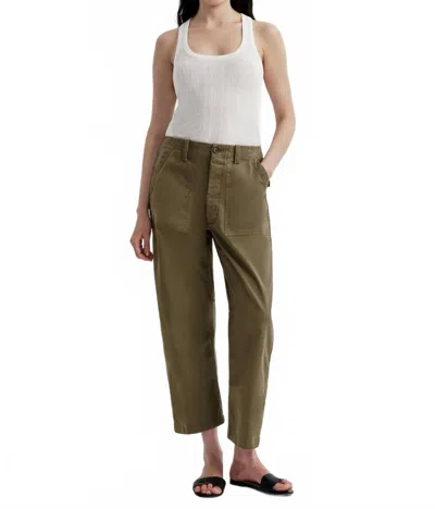 A.l.c Brayden Cotton Twill Pant In Olive In Green