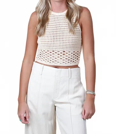 A.l.c Brayden Knit Top In Pampas In White