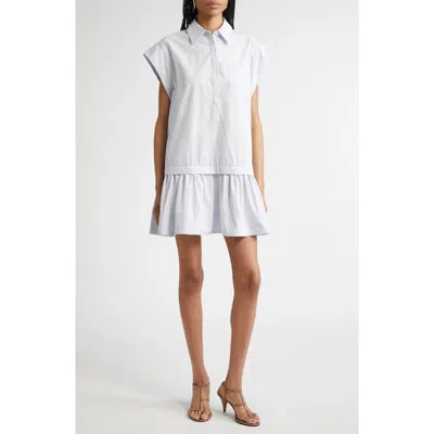 A.l.c . Brock Cotton Poplin Minidress In White