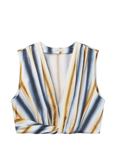 A.l.c Brooklyn Blouse In Blue