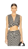 A.l.c Brooklyn Check Crop Top