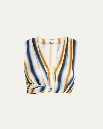 A.L.C BROOKLYN TWIST-HEM CROP TOP