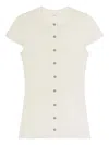 A.l.c Button-front Ribbed Cardigan In White