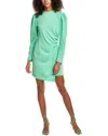 A.l.c Womens Ruched Manmade Mini Dress In Green