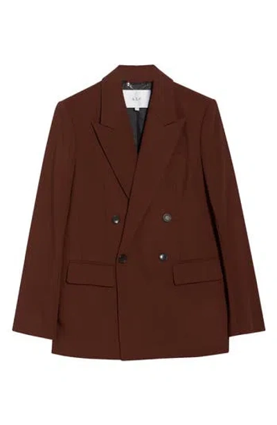 A.l.c . Calla Double Breasted Blazer In Brunette