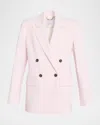 A.l.c Calla Oversized Double-breasted Blazer In Pink