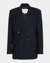 A.l.c A. L.c. Calla Peak Lapel Jacket In Blue
