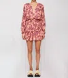 A.l.c Callie Dress In Coral In Multi
