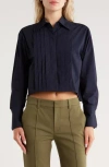 A.l.c . Cam Cotton Button-up Shirt In Blue