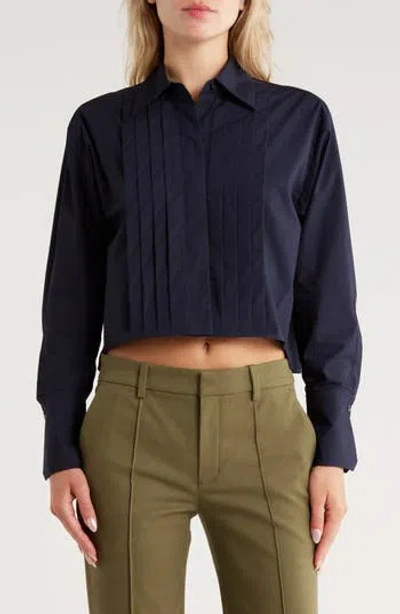 A.l.c . Cam Cotton Button-up Shirt In Blue
