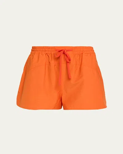 A.l.c Camden Drawstring Shorts In Orange