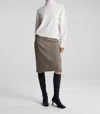 A.l.c Cara Houndstooth Skirt In Cream / Brown In Multi