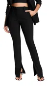 A.l.c Carson Seamed Split-hem Trousers In Black
