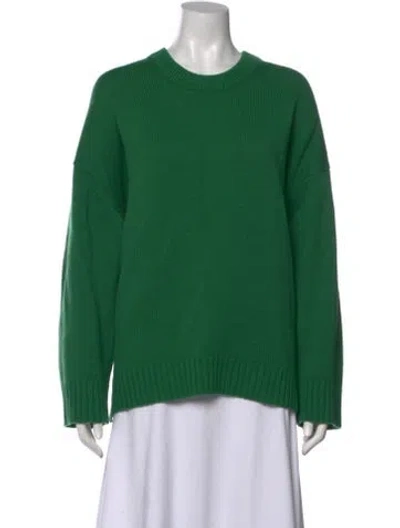 Pre-owned A.l.c Cashmere Crew Neck Sweater In Green