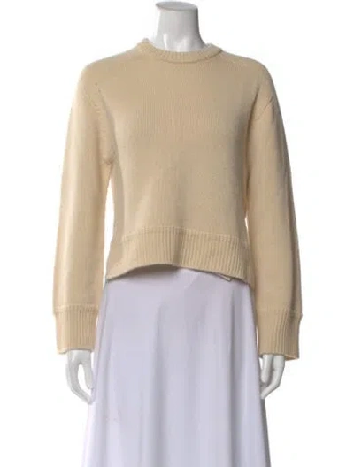 Pre-owned A.l.c Cashmere Crew Neck Sweater In Neutral