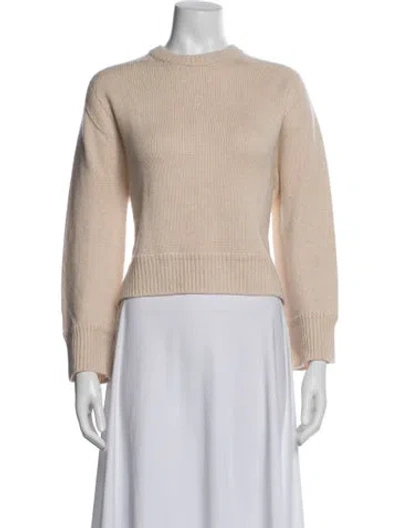 Pre-owned A.l.c Cashmere Crew Neck Sweater In Neutral