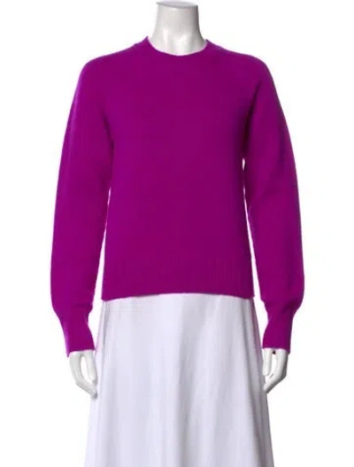 Pre-owned A.l.c Cashmere Crew Neck Sweater In Purple