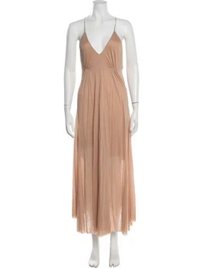 Pre-owned A.l.c Cashmere Long Dress In Neutrals