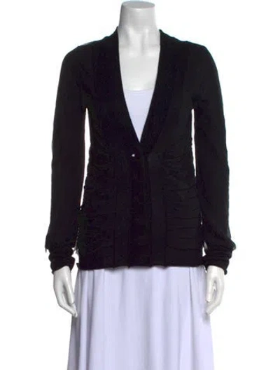 Pre-owned A.l.c Cashmere V-neck Sweater In Black