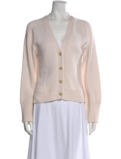 Pre-owned A.l.c Cashmere V-neck Sweater In Neutral