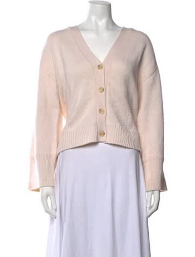 Pre-owned A.l.c Cashmere V-neck Sweater In Pink