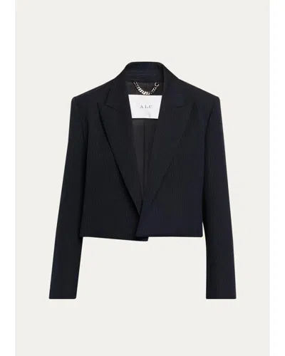 A.l.c Cass Pinstripe Wool Tailored Jacket In Multi