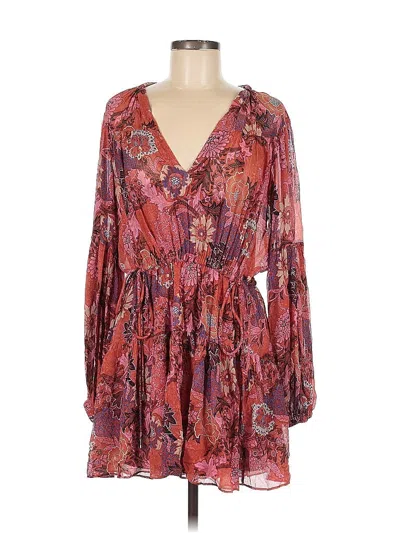 Pre-owned A.l.c Casual Dress In Burgundy