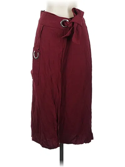 Pre-owned A.l.c Casual Skirt In Burgundy