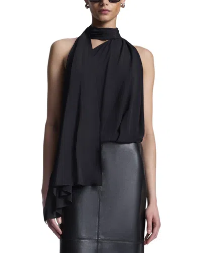 A.l.c . Celeste Silk-blend Top In Black