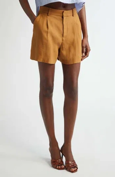 A.L.C A.L.C. CHARLES LINEN BLEND SHORTS